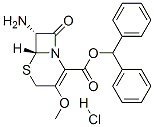 diphenylmethyl (6R-trans)-7-amino-3-methoxy-8-oxo-5-thia-1-azabicyclo[4.2.0]oct-2-ene-2-carboxylate monohydrochloride