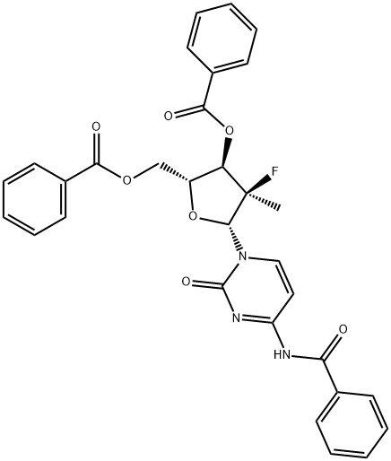 Methyl-, 3',5'-dibenzoate, (2'R)Cytidine, N-benzoyl-2'-deoxy-2'-fluoro-2'-